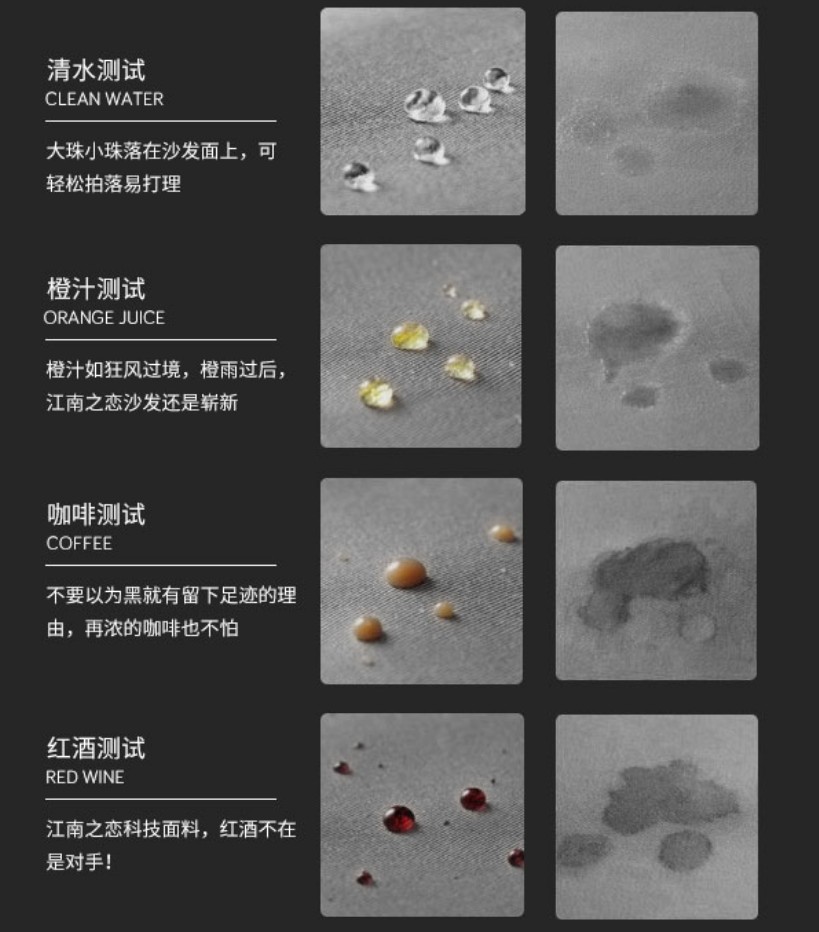 防水劑處理前后效果對比